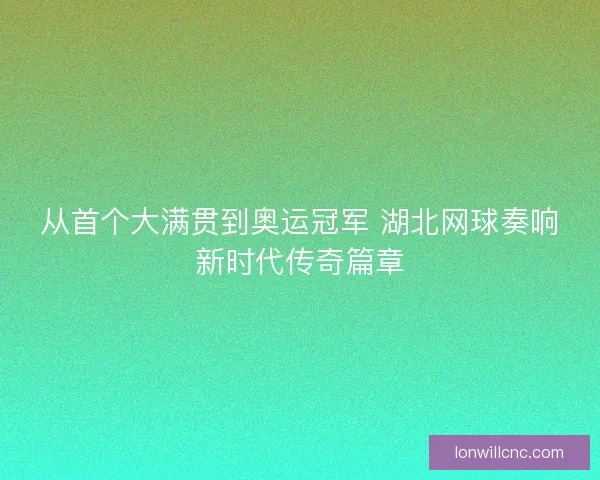 从首个大满贯到奥运冠军 湖北网球奏响新时代传奇篇章